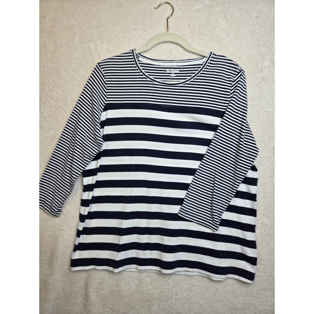 Kim Rogers 100% Cotton Women's XL 3/4 Sleeve Top
